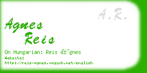 agnes reis business card
